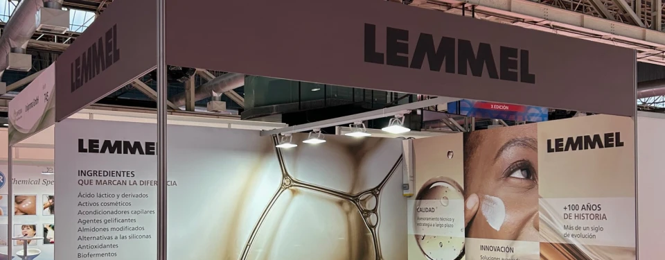 LEMMEL presenta sus novedades en ingredientes cosméticos en Cosmetorium 2026