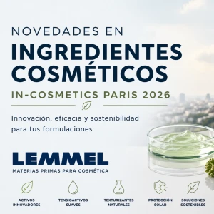 Novedades en ingredientes cosméticos de InCosmetics París 2026