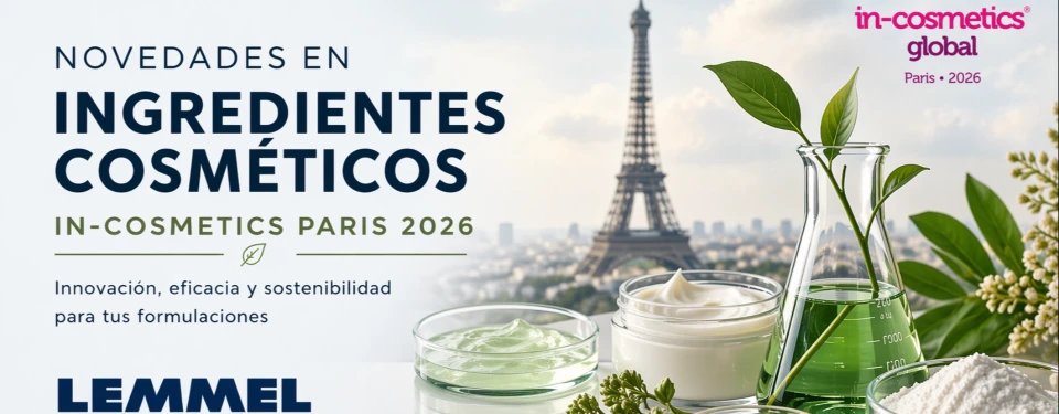Novedades en ingredientes cosméticos de InCosmetics París 2026